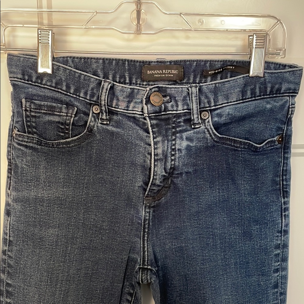 Banana Republic Mid-rise Skinny Blue Jeans Size 28
